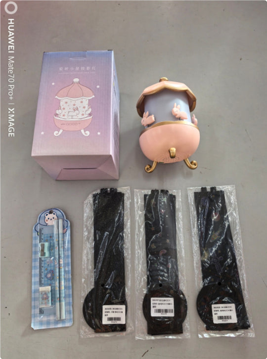 Gece Lambası Projektörü Çocuk Odası Çocuk Odası Uzay Döndürme USB Şarj Edilebilir Led Gece Lambası