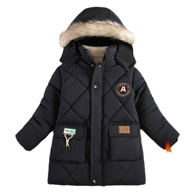 Boys' Winter Wear Thick Cotton-padded Jacket